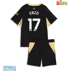 Billiga Manchester City Enzo Fernandez #17 Bortatröja Barn 2026-27 Kortärmad (+ Korta byxor)